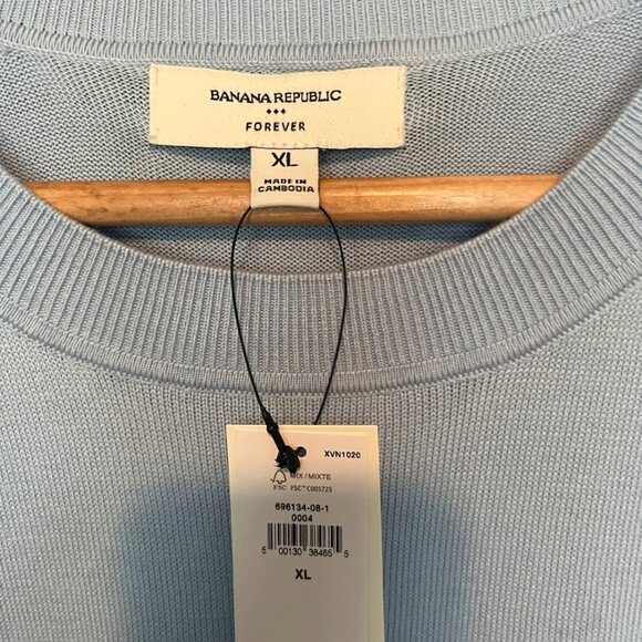 NWT- Banana Republic Factory- Forever Short Sleeve Sweater - Picture 3 of 4